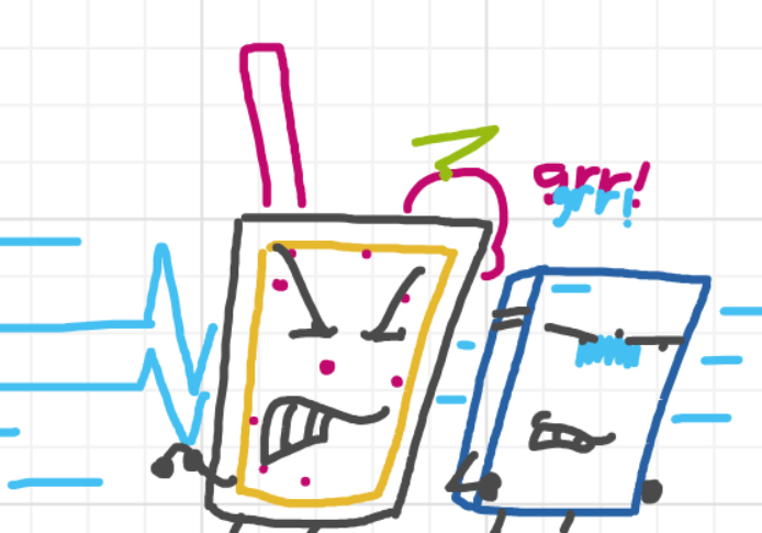 A panel from Ready Oar Knot, episode three of the Board Boards object show by Furretwalk/WalkingFurret.